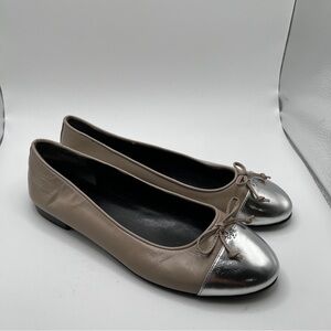 Tory Burch Women's Capped Toe Ballet Flats size 7.5M leather